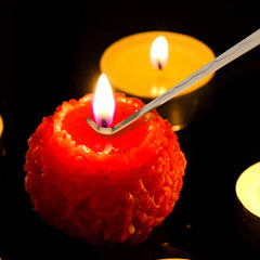 3 in 1 Candle Accessory Set - Wick Trimmer, Snuffer, Dipper with Gift Package for Candle Lovers (Champagne Gold)