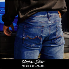 Men'S Stretch Jeans – Relaxed Fit Straight Leg Denim – Ultimate Comfort Superflex Jeans