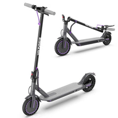 VV-5 Adult Folding Electric Scooter, 350W Motor 19MPH, 15 Miles Range, 8.5'' Solid Tire Commuter E Scooter with APP